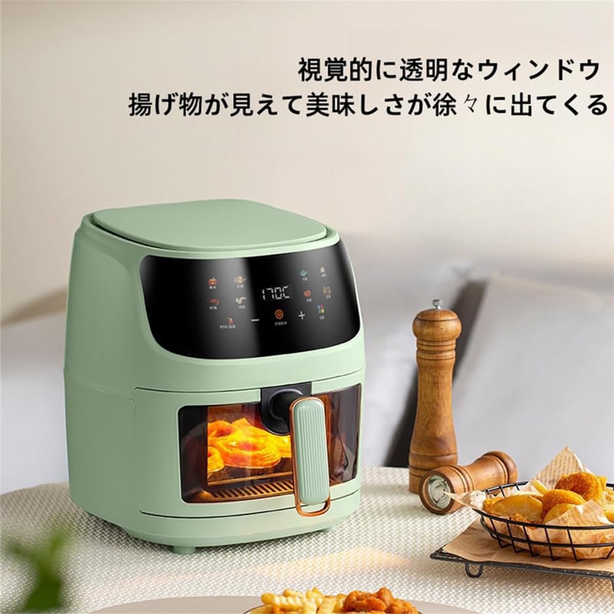 Amazon.co.jp: ノンフライヤー 8L大容量 電気エアフライヤー